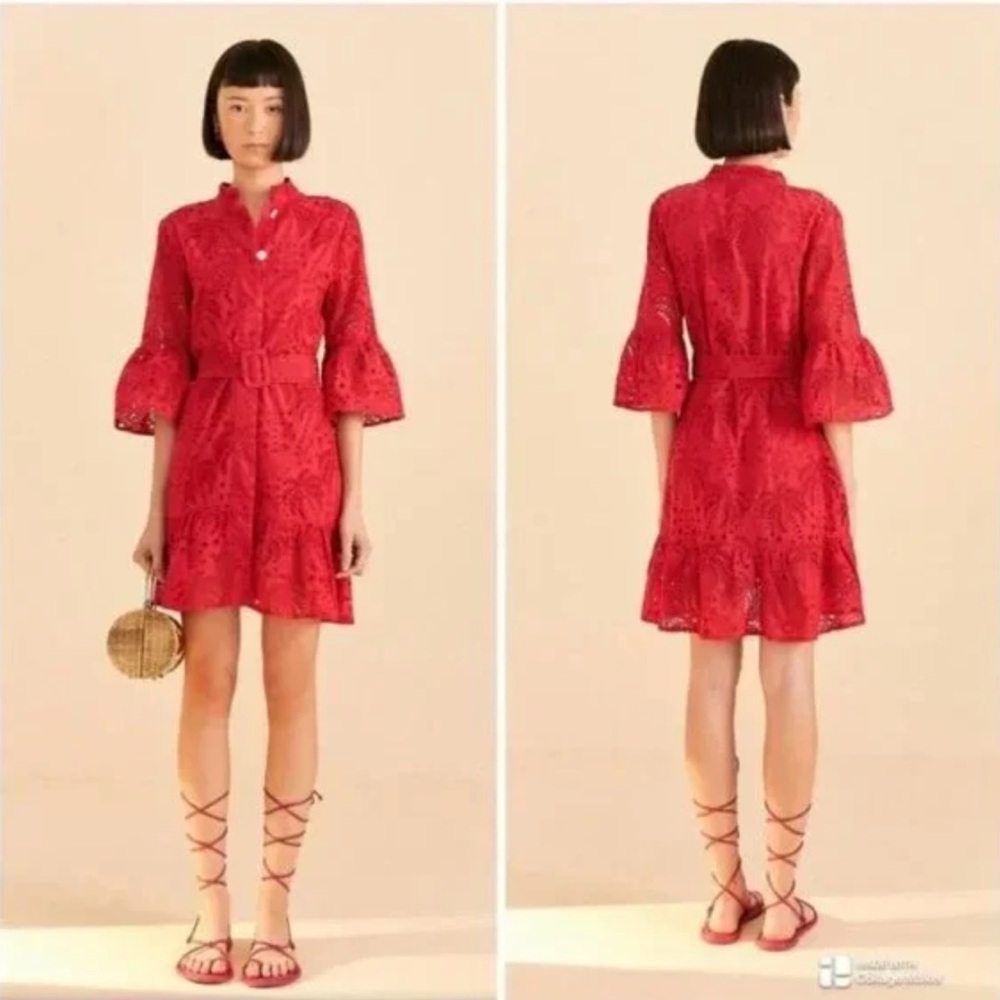FARM Rio Red Lace Dress
